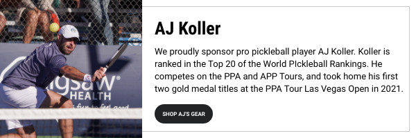 AJ Koller playing pickleball
