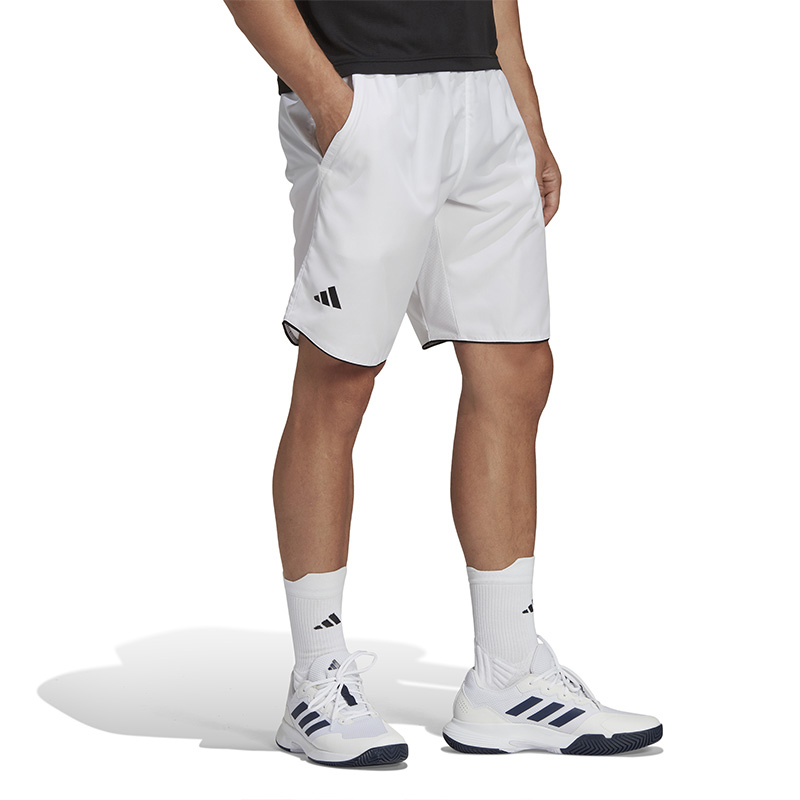 adidas Club 7 Short (M) (White) - Fromuth Pickleball