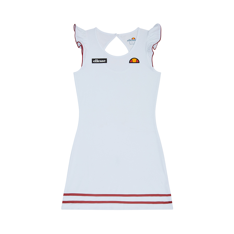 ellesse Clovere Dress (W) (White) - Fromuth Pickleball