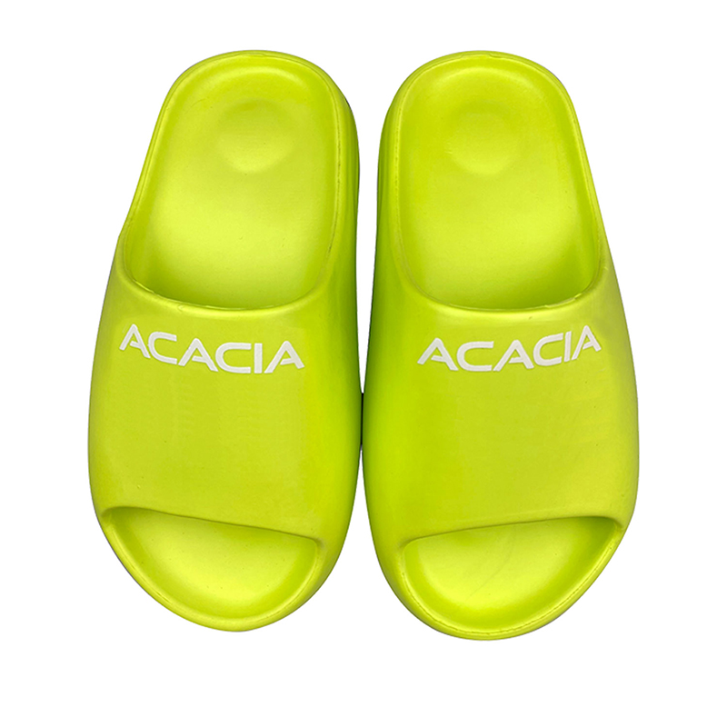 Acacia Apres Recovery Slides (Unisex) (Lime) - Fromuth Pickleball