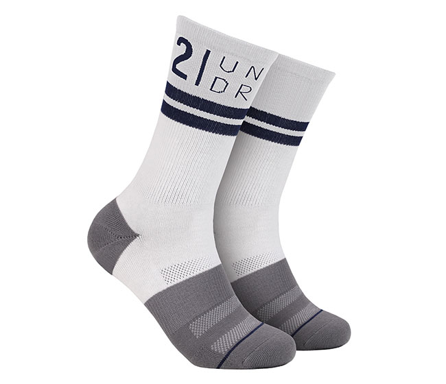 2UNDR Sport Crew Sock (White)