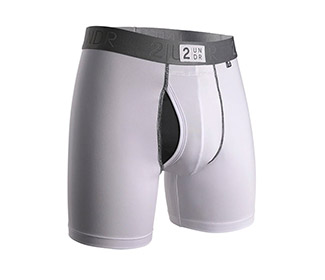 2UNDR Power Shift Boxer Brief (White) - Fromuth Pickleball