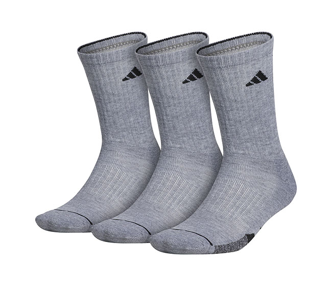 Adidas Men's 3 Pack Cushioned 3.0 Low Cut Socks (Black/White)