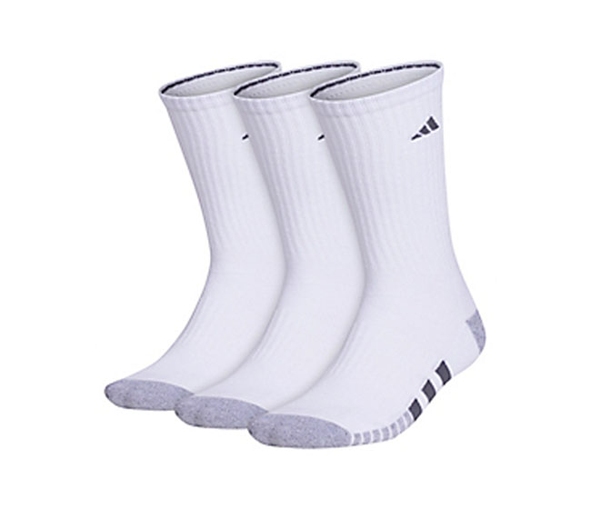 adidas Men's Cushioned 3.0 Crew 3-Pack (M) (White)
