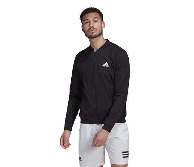 adidas Tennis Stretch Woven Jacket (M) (Black)
