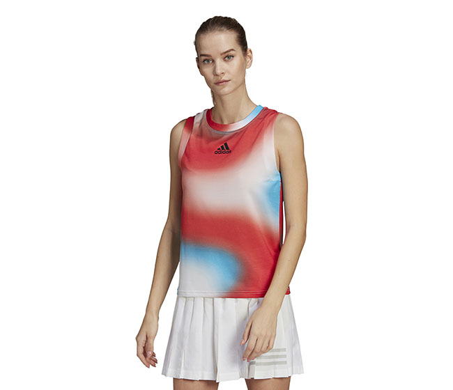 adidas Melbourne Match Tank (W) (White/Red)