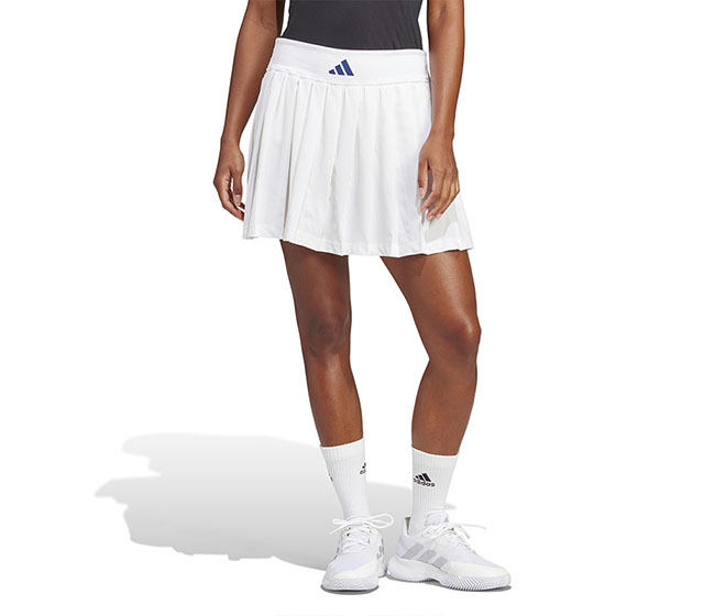adidas Premium Clubhouse Pleated Skirt (W) (White)