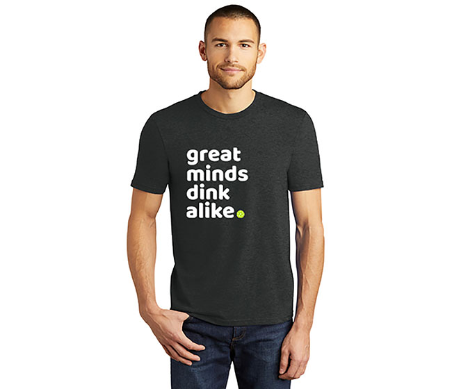 the dink Great Minds Dink Alike Tee (M) (Black)