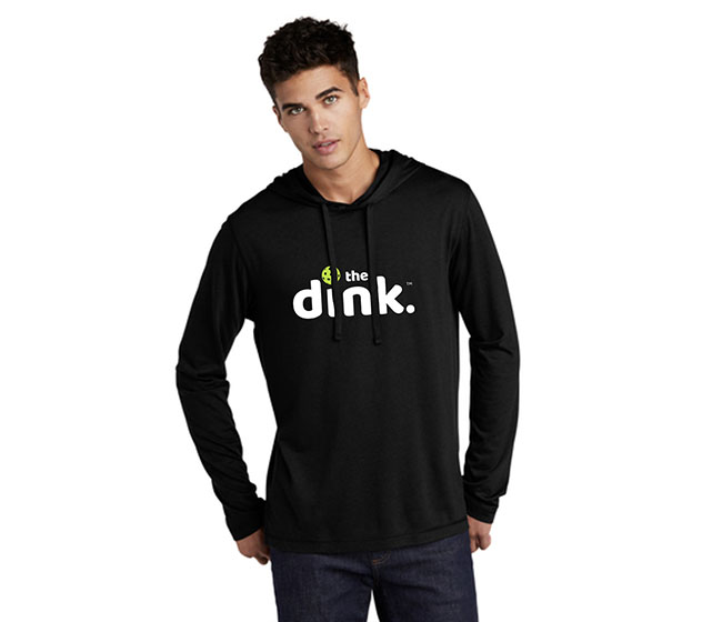 the dink Tri Blend Long Sleeve Hoodie (M) (Black)