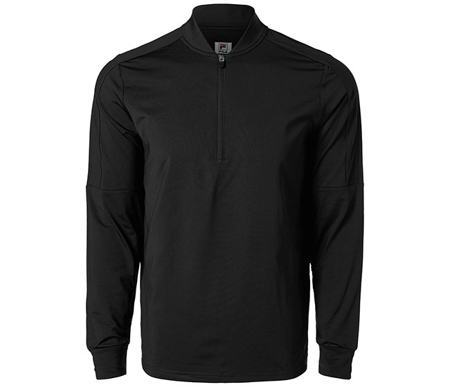 FILA Essentials Quarter Zip Pullover (M) (Black)