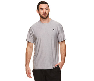 Head Score Hypertek Tee (M) (Sleet Grey) - Fromuth Pickleball