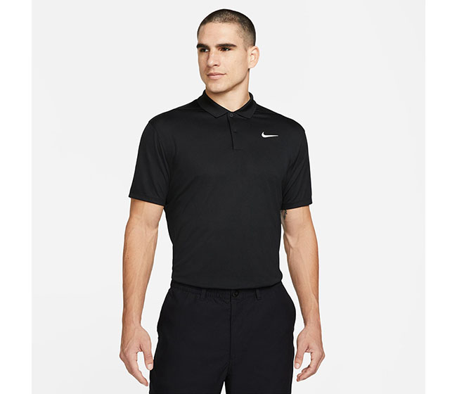 Nike Court Dri-FIT Pique Polo (M) (Black) - Fromuth Pickleball