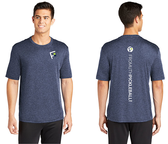 Fromuth Pickleball Vertical Logo Competitor Tee (M) (Navy) - Fromuth ...