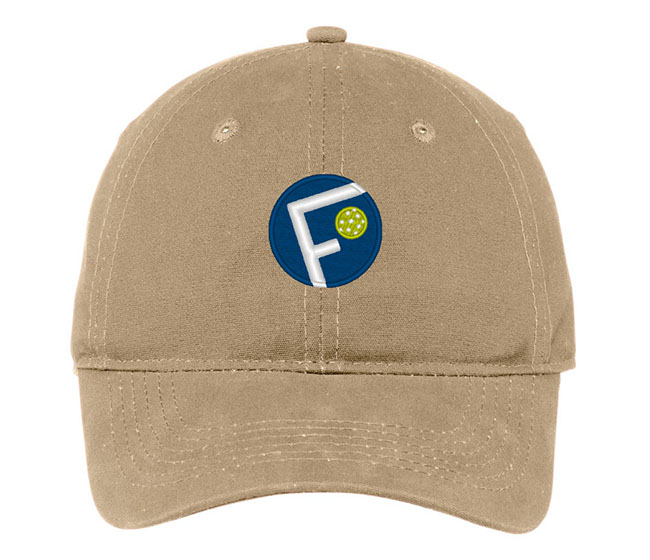 Fromuth Pickleball Brushed Canvas Circle Cap (Khaki)
