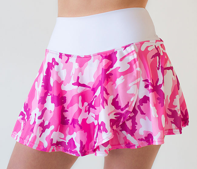 Faye+Florie Pink Camo Holly Skirt (W) (Pink)
