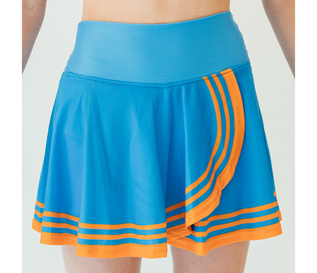 Faye+Florie Tiger Stripe Holly Skirt (W) (Blue/Orange)
