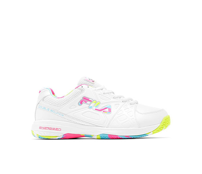 FILA Double Bounce 3 Pickleball (W) (White/Turquoise)