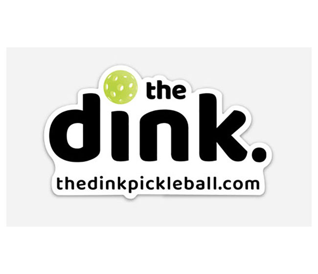 the dink Sticker (White/Black)