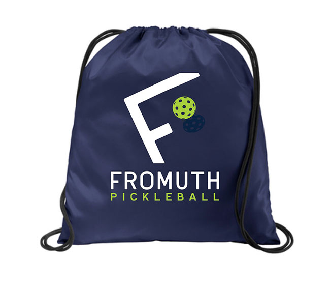 Fromuth Pickleball Cinch Bag (Navy)