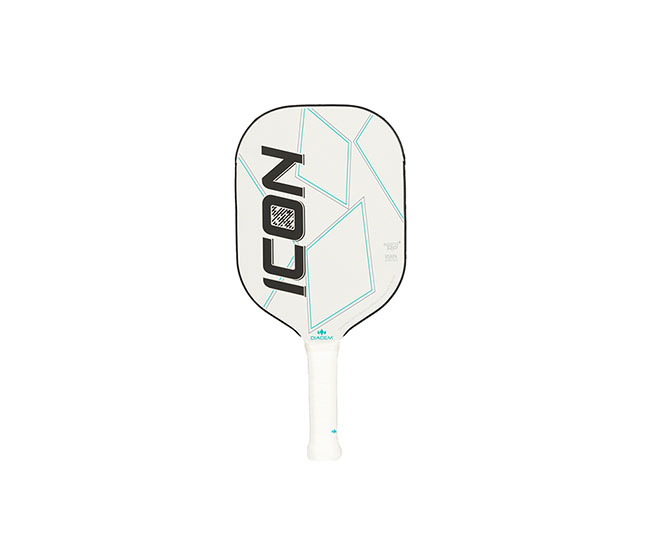 Diadem Icon Mid Weight Pickleball Paddle (White)
