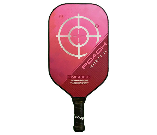 Engage Poach Infinity SX Pickleball Paddle (Short Grip) (Gen 3) (Pink)
