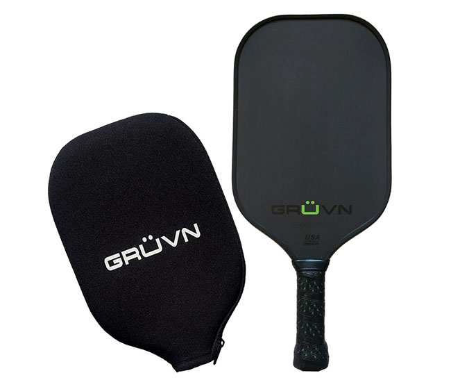 GRUVN RAW-16E Carbon Fiber Pickleball Paddle (Green)
