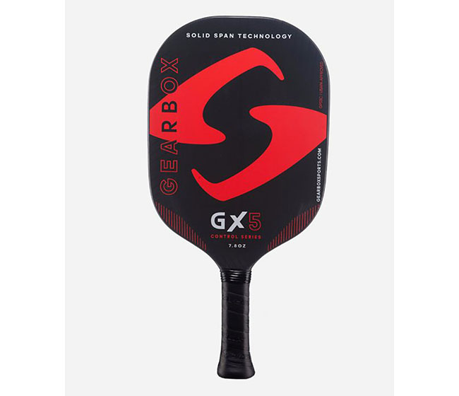 Gearbox GX5 Control Pickleball Paddle (Thin Grip) (Red)