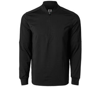 FILA Essentials Quarter Zip Pullover (M) (Black)