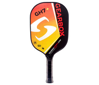 Gearbox GH7+ Pickleball Paddle (4" Grip) (Red/Yellow)